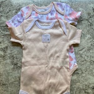 Burt’s Bees baby girl onesies